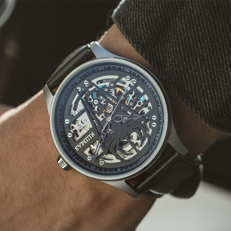 RUIMAS Mens Watches Leather Sports Watches Men&