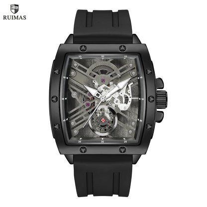 RUIMAS Luxury Fashion Men Sports Quartz Wrist Watches Waterproof Luminous Large Dial Casual Wristwatch Silicone Montre Homme 310