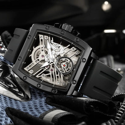 RUIMAS Luxury Fashion Men Sports Quartz Wrist Watches Waterproof Luminous Large Dial Casual Wristwatch Silicone Montre Homme 310