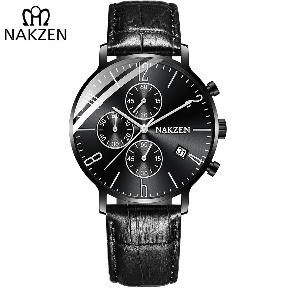 NAKZEN 2018 New Watches Men Luxury Brand Chronograph Man Sports Watches Waterproof Full Steel Quartz Watch Relogio Masculino 5056