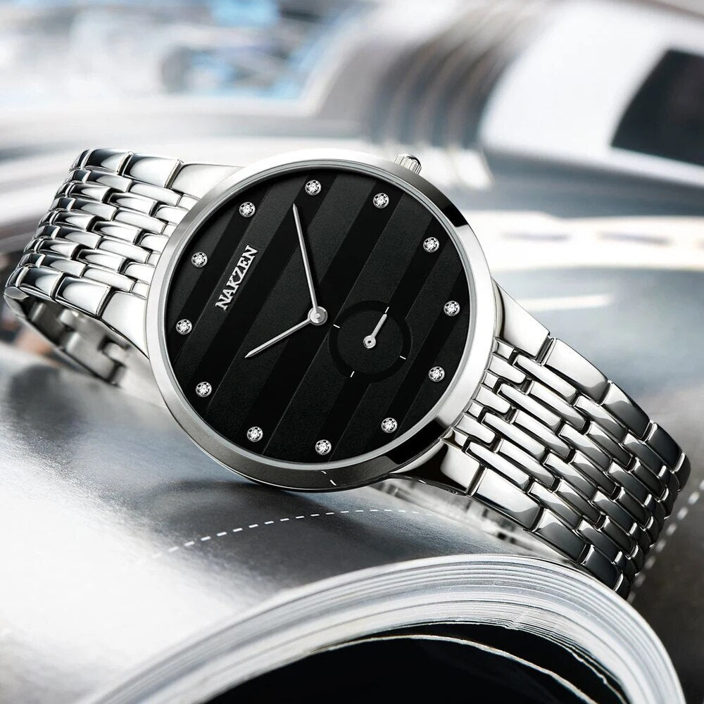NAKZEN Commerce Diamond Men Watch Famous Luxury Brand Sapphire Watches Men&