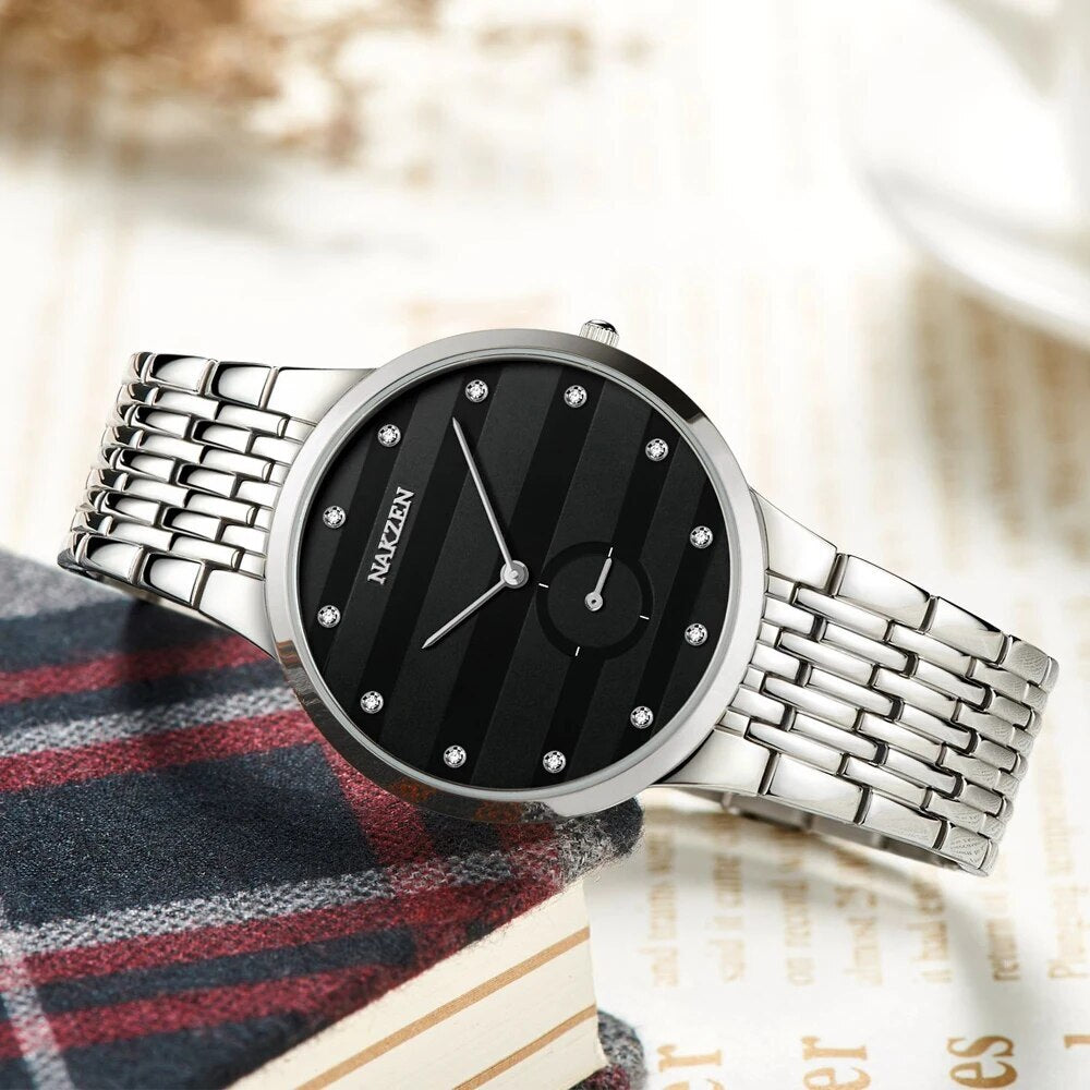 NAKZEN Commerce Diamond Men Watch Famous Luxury Brand Sapphire Watches Men&