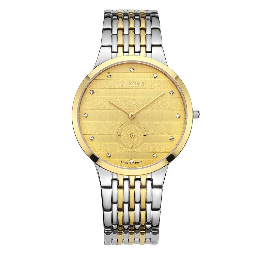 NAKZEN Commerce Diamond Men Watch Famous Luxury Brand Sapphire Watches Men&