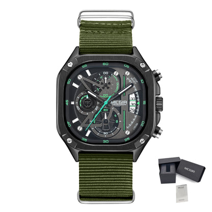 MEGIR Sports Military Watches for Men Luxury Business Casual Wristwatches Waterproof Date Clock Chronograph Reloj Hombre 2217