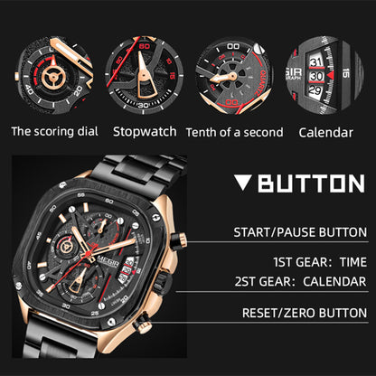 MEGIR Sports Military Watches for Men Luxury Business Casual Wristwatches Waterproof Date Clock Chronograph Reloj Hombre 2217