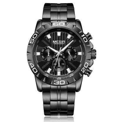 MEGIR Watches Business Mens Watches Top Brand Luxury Quartz Casual Wristwatch Date Clock Waterproof Wrist Watch Chronograph 2087