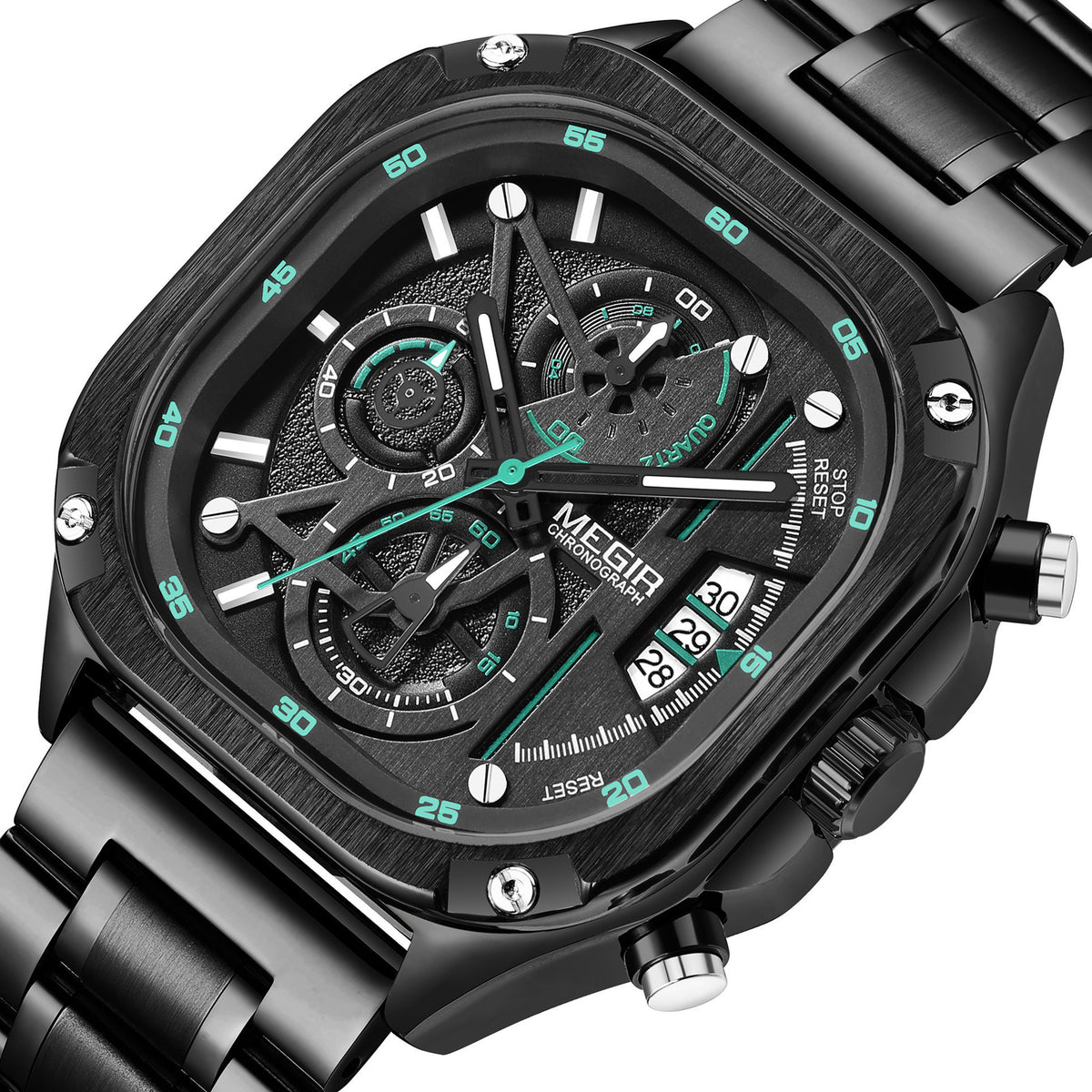 MEGIR Sports Military Watches for Men Luxury Business Casual Wristwatches Waterproof Date Clock Chronograph Reloj Hombre 2217