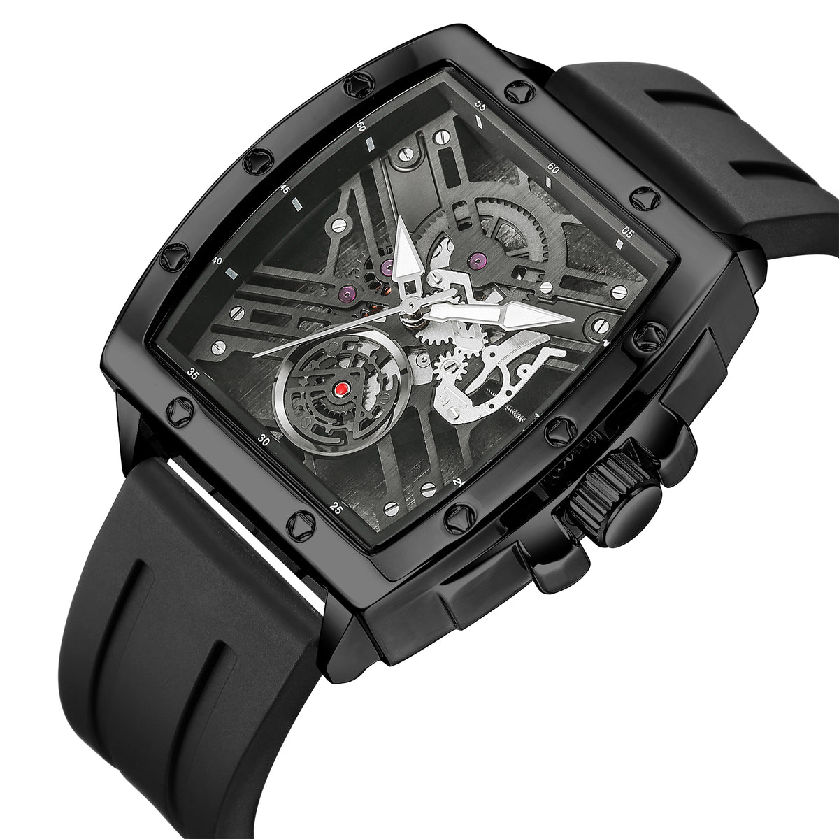 RUIMAS Luxury Fashion Men Sports Quartz Wrist Watches Waterproof Luminous Large Dial Casual Wristwatch Silicone Montre Homme 310