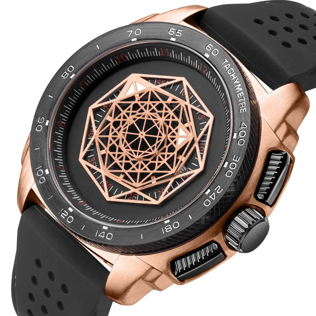 RUIMAS Men Silicone Band Quartz Casual Wrist Watches Large Dial Sport Military Watch Clock Luminous Waterproof Relogio Masculino 554
