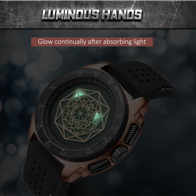 RUIMAS Men Silicone Band Quartz Casual Wrist Watches Large Dial Sport Military Watch Clock Luminous Waterproof Relogio Masculino 554