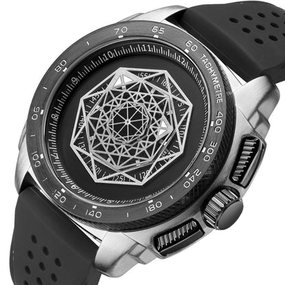 RUIMAS Men Silicone Band Quartz Casual Wrist Watches Large Dial Sport Military Watch Clock Luminous Waterproof Relogio Masculino 554