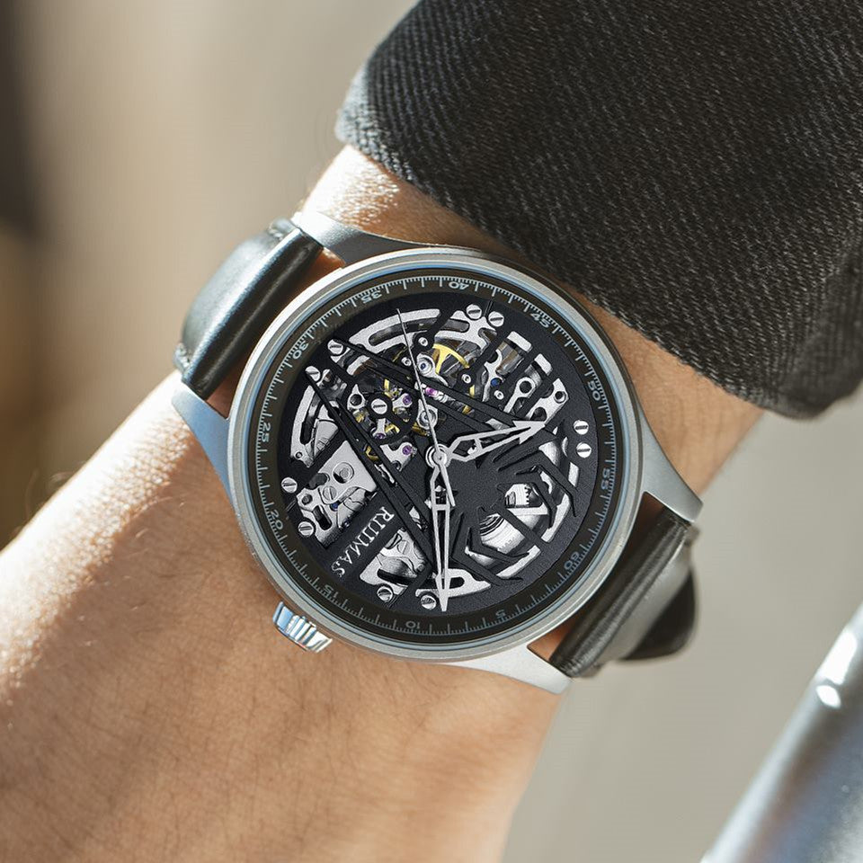 RUIMAS Mens Watches Leather Sports Watches Men&