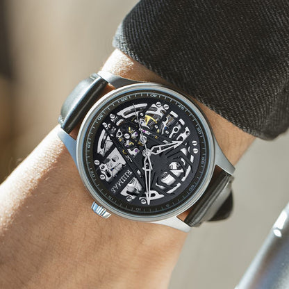 RUIMAS Mens Watches Leather Sports Watches Men&