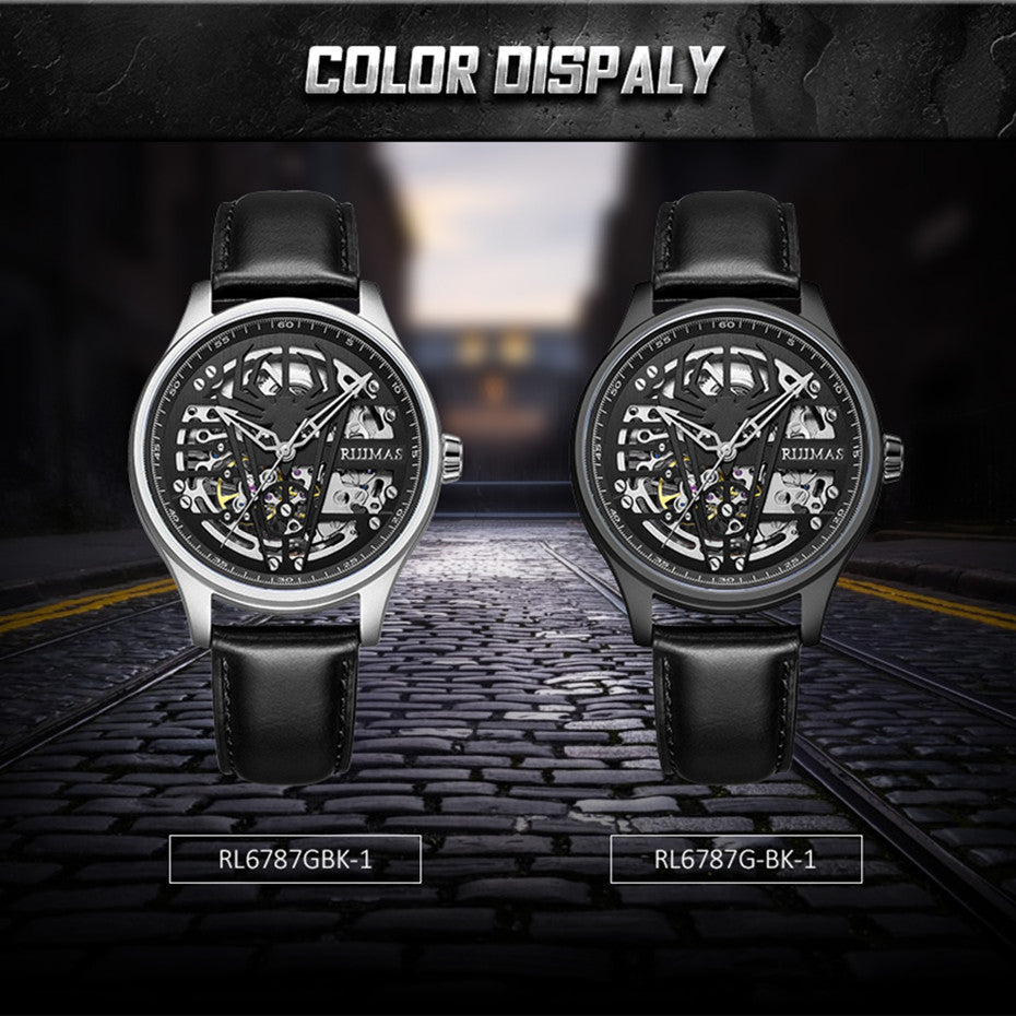 RUIMAS Mens Watches Leather Sports Watches Men&