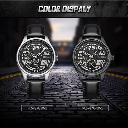 RUIMAS Mens Watches Leather Sports Watches Men&