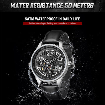 RUIMAS Mens Watches Leather Sports Watches Men&