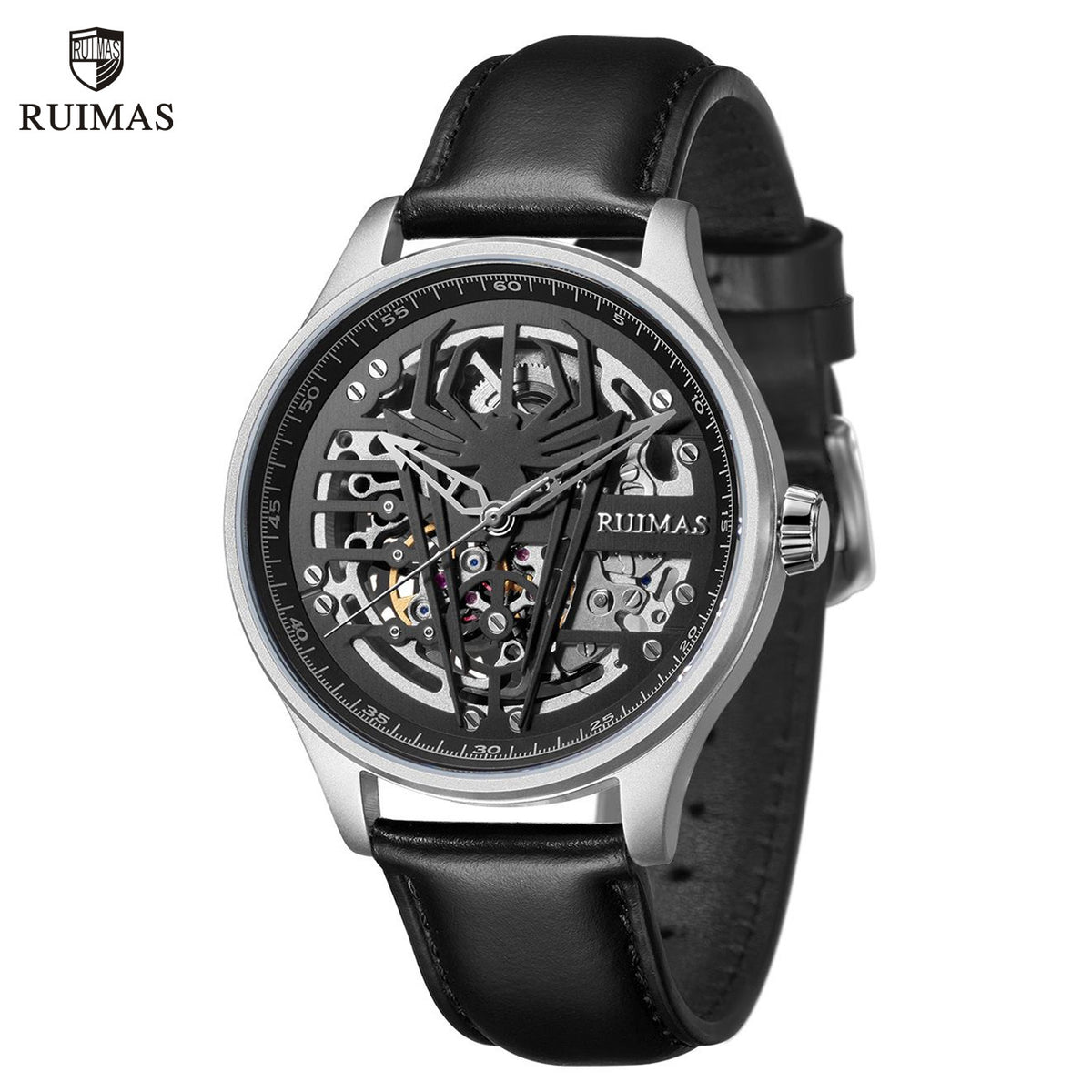RUIMAS Mens Watches Leather Sports Watches Men&