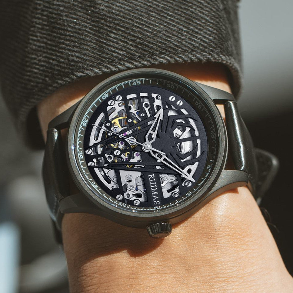 RUIMAS Mens Watches Leather Sports Watches Men&