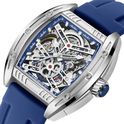 MEGIR Original Luxury Sport Watch for Men Silicone Band Automatic Mechanical Movement WristWatches Luminous Clock Reloj Hombre 8601