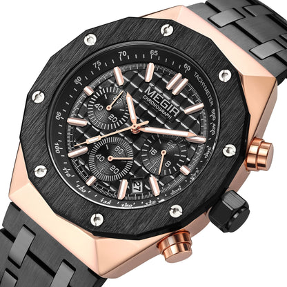 MEGIR Relogio Masculino Luxury Business Men Watches Fashion Military Watch Date Luminous Casual Quartz Wristwatch Man Clock 2213