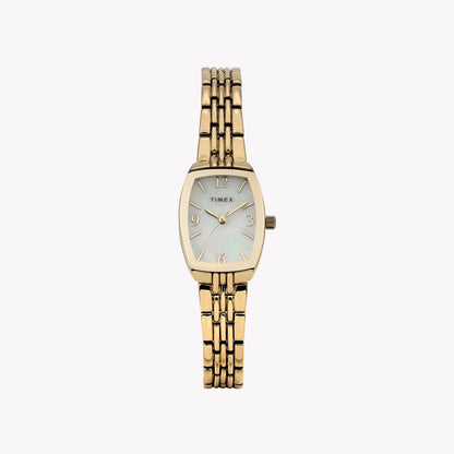 Womens Gold-Tone Case &amp; Bracelet with Mother of Pearl Dial TW2Y22400